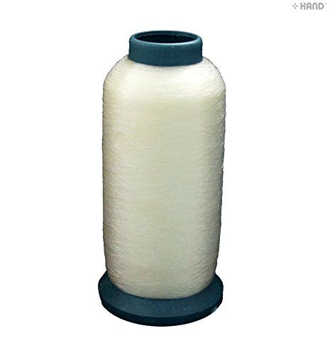 Clear overlocker thread being used in sewing machine
