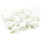 Pack of 20 pretty ribbon bow sew on trims with coloured flowers.