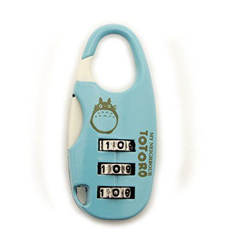 My Neighbour Totoro Colourful 3 Digit Combination Padlock for Your School, Home, Locker, Bag, Diary - It's My Secret - Sky Blue
