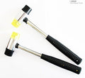 Double head rubber mallet with soft grip handle