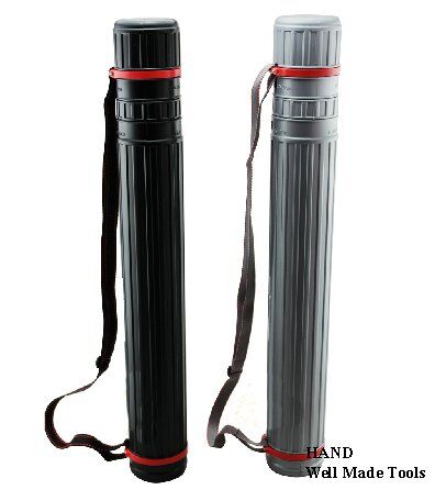 Telescopic heavy duty art tube displayed with artwork.