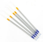 Clear mark silver pen lead used for marking fabric in crafting.