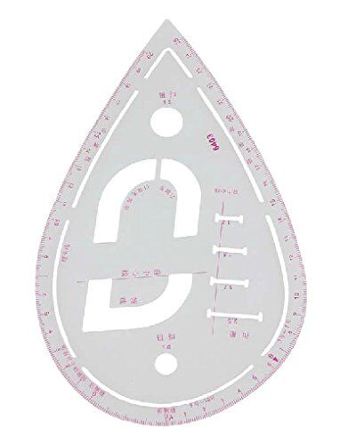 Close-up of the multi-purpose ruler showing button hole guide.