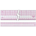 B95 flexible grader ruler showing clear metric and imperial markings.
