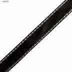 Elegant Black and Silver Craft DIY Party Ribbon Trim - Assorted Width and Styles (NO.FBS05 Satin 10mmx22m)