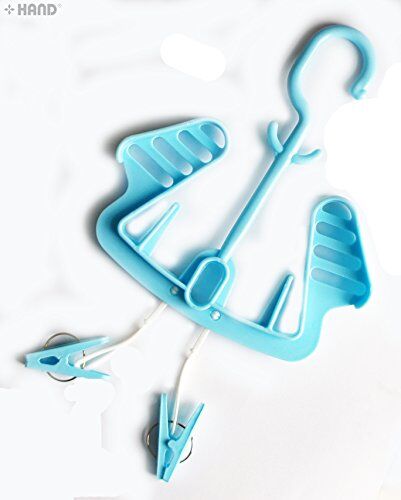 Shoe drying rack hanger holding a pair of shoes securely.