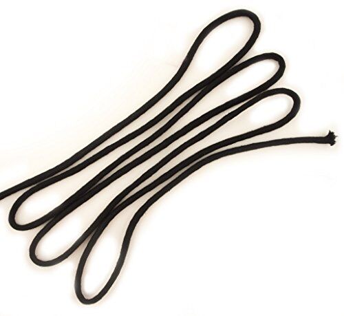 S-32DM 5 mm Wide Black Cord Ideal for Drawcords, Hoodies, Clothing, Bags, Camping and Outdoors - 10 Metres Long - Rugged and Durable