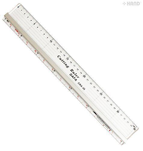 DAFA anti-slip cutting ruler with aluminium edge on a table