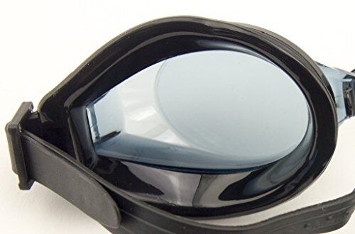 YG-7008 Black Swimming Goggles - Ergonomic Design with 100% U.V. Protection and Anti-Fog Coating