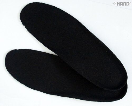 Close-up of breathable texture of black PU insoles