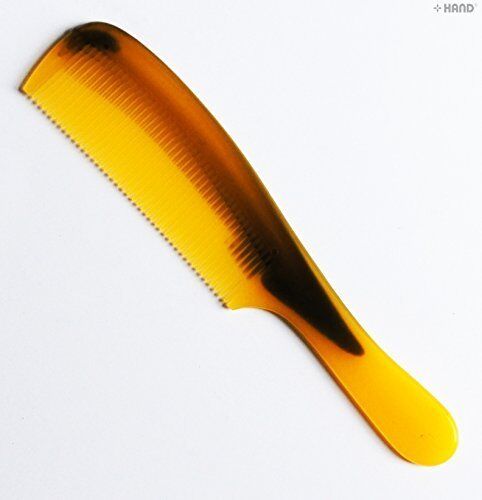 Small ox horn anti-static hair comb measuring 18cm