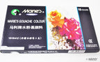 Artist using Marie's Gouache Paints on canvas