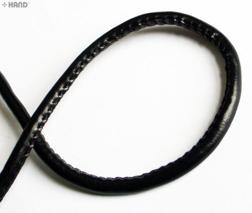 Black Fake Leather Assorted Widths Trim - appx 9 metres (BRT17 5mm)