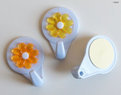 Instructions for applying flower self-adhesive hooks included