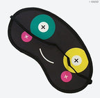 Different designs of eye masks showing vibrant colours.