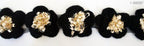 Display of the decorative flower trim on a craft project