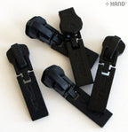 Large 'Crux' zip pull in navy blue with head slider