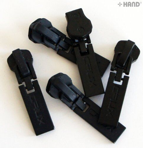 Large 'Crux' zip pull in navy blue with head slider