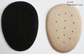 Mocha breathable shoe insoles pads displayed on a white background.
