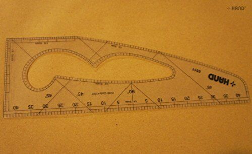 Close-up of the metric measurements on the junior ruler