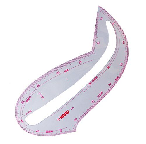 Flexible metric sleeve curve ruler for pattern making.
