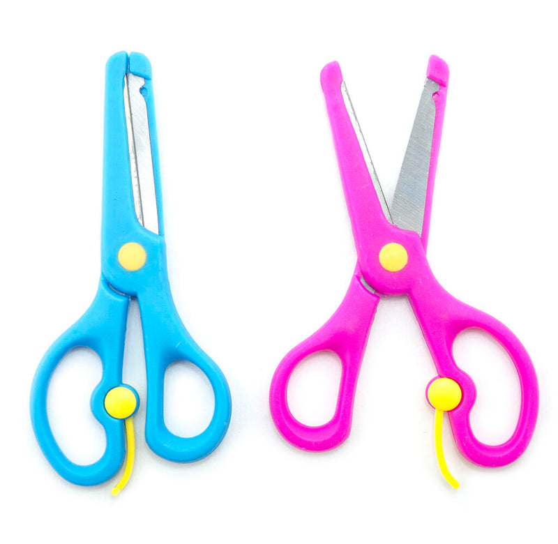 Kids safe blunt tip scissors in vibrant colours