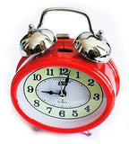 Oval shape twin bell alarm clock in assorted colours