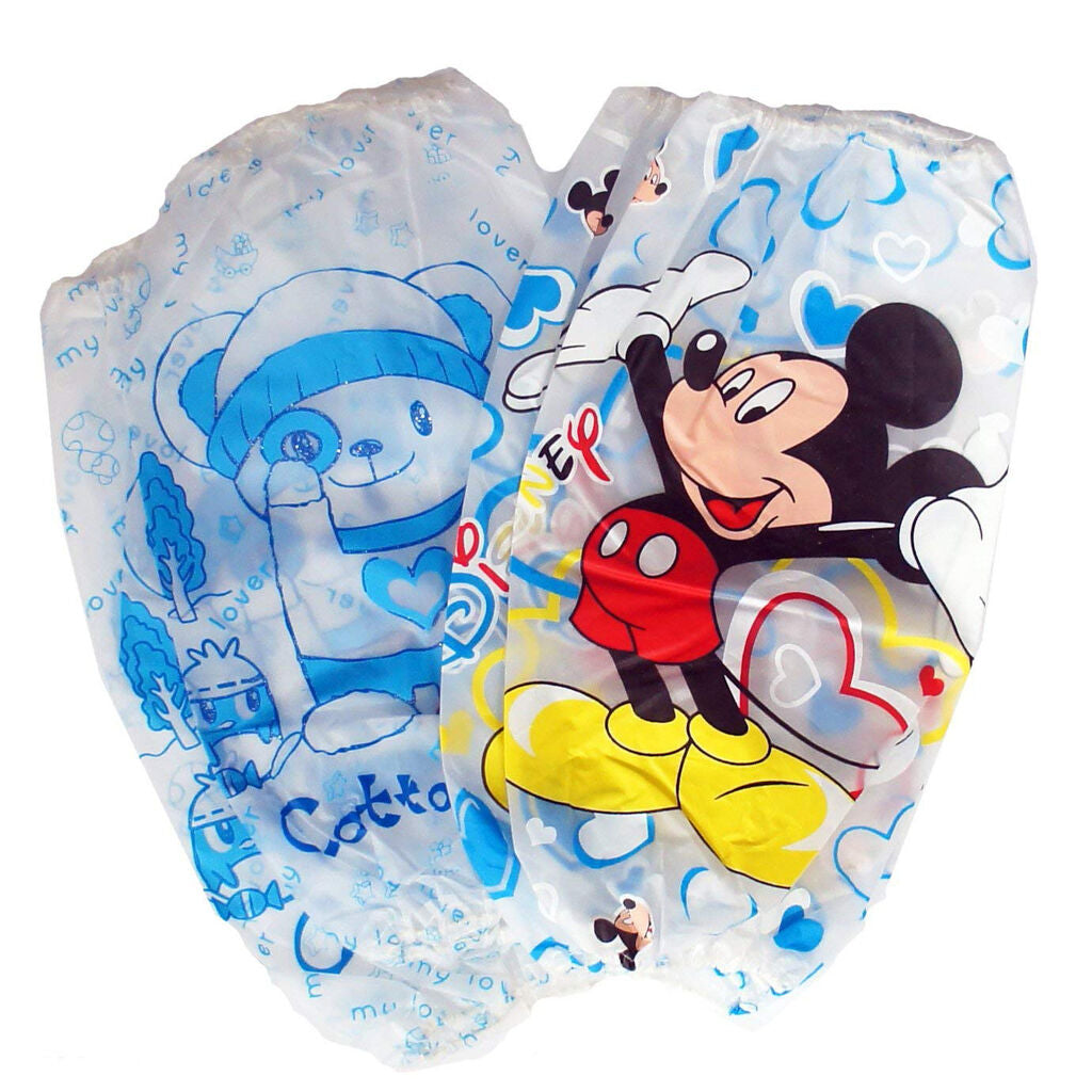 Two pairs of waterproof cartoon sleeve arm protectors for boys