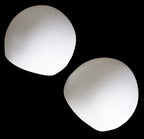Two pairs of XL white comfortable bra pads displayed.
