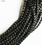 Black and silver string trim on a spool