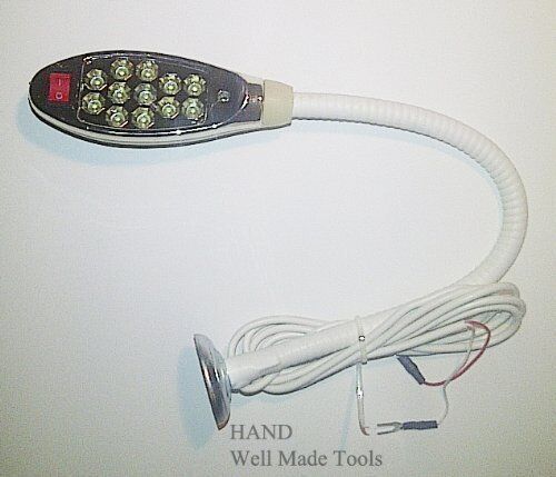 Flexible gooseneck allowing adjustable light positioning