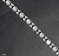 Close-up of crystal clear rhinestones trim on a roll