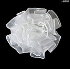 Display of both baby pink and white flower trims