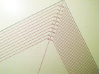 Close-up of the edge of the 40cm graders set square