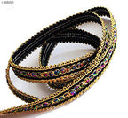 10 m Elegant Black and Gold/Silver Craft DIY Party Ribbon Trim - Assorted Colours and Styles (NO.FBGCT04 Black Gold and Colour 10mm)