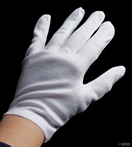 Small-medium stretchable gloves for jewellery inspection