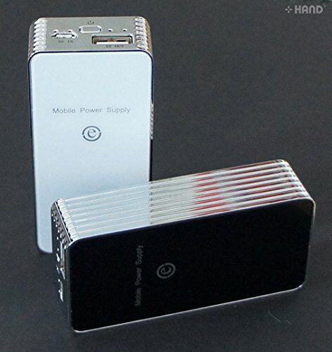 Close-up of power bank's USB ports and design