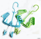 Close-up of the hook design for easy shoe hanging.