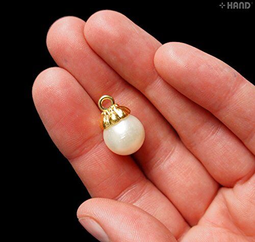 Crafting project using 12mm dangle pearl beads