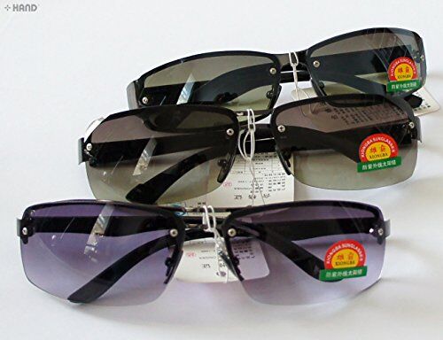 Side view of the assorted colours sunglasses highlighting their stylish design.