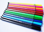 Pack of 12 washable colour markers in classic colours