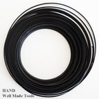 Close-up of black rigid boning showing texture