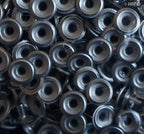 203 4-part Plain Flat Top Press Stud Buttons 12.5mm (203 Silver - appx 220g)