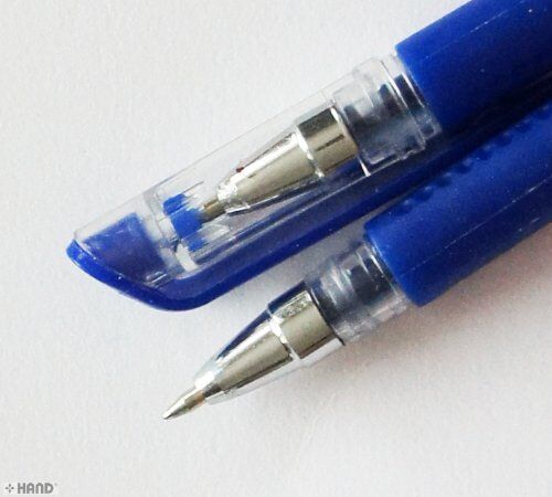 Packaging of the 009 fine point blue ink pen set