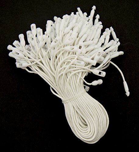 Easy To Attach Hang Tags Waxed Nylon String Round Snap Locks