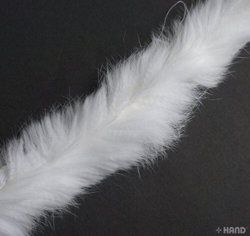 Decorative real rabbit edge sew in pipe trim in assorted colours.