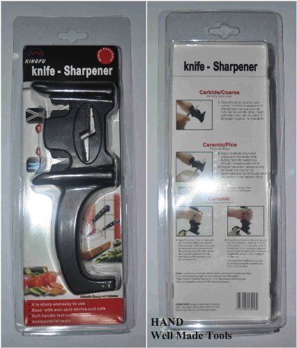KINGFU sharpener demonstrating use on scissors