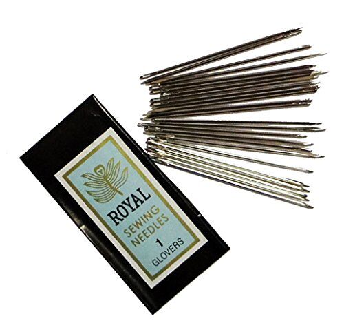 Glovers Needles Size 1 Triangle Shape Leather Craft 47 mm - Pack of 25
