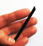Close-up of 5mm black rigid boning showing texture