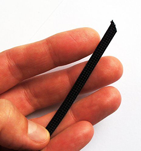 Close-up of 5mm black rigid boning showing texture